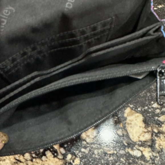 Vera Bradley Floral Wallet - Pink, Purple, Blue - Picture 6 of 7